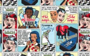 'Comic Quilt' by Michael Miller