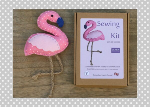 Pink Flamingo Sewing Kit