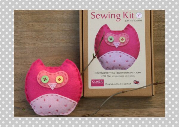 Pink Owl Sewing Kit