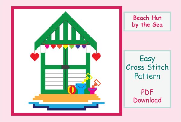 Beach Hut Cross Stitch