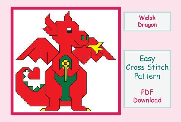 Welsh Dragon Cross Stitch