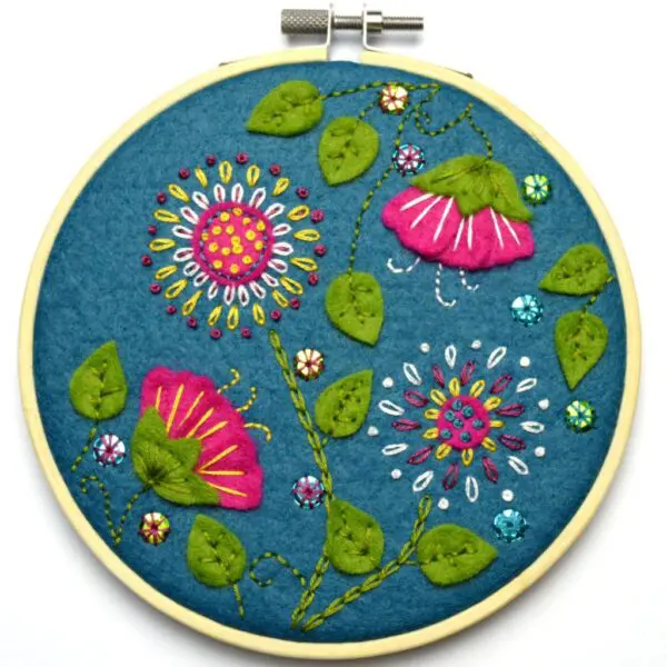 Tropical Flowers Applique Kit