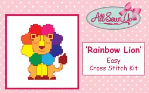 Rainbow Lion Cross Stitch Kit