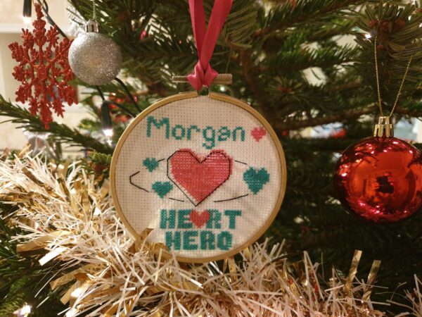 Heart Heroes I am a Heart Hero Cross Stitch