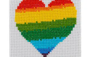 Heart Cross Stitch Kit