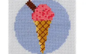 Ice Cream Cross Stitch Kit