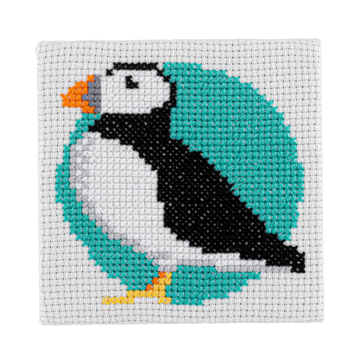 Puffin Cross Stitch Kit All Sewn Up Wales By Helen Rhiannon