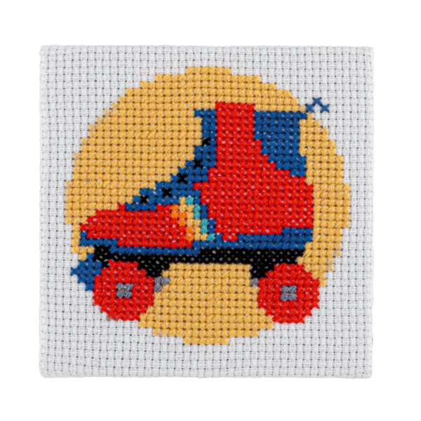 Rollerskate Cross Stitch Kit