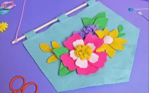 SPRING FLOWER BANNER FELT CRAFT KIT