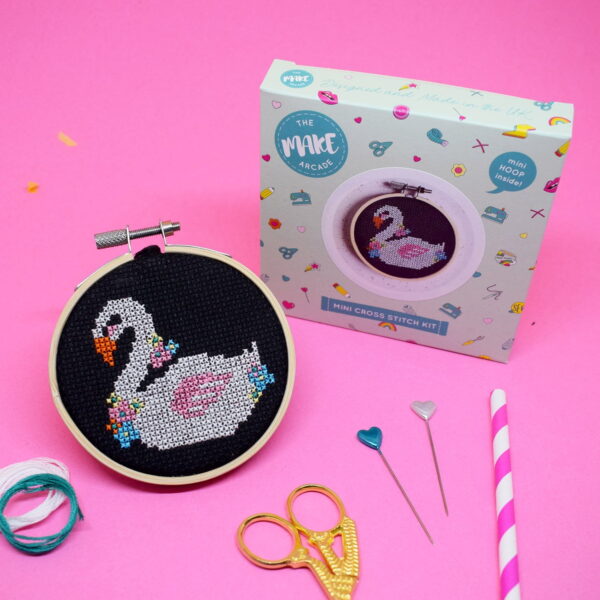 'SWAN' MINI CROSS STITCH KIT