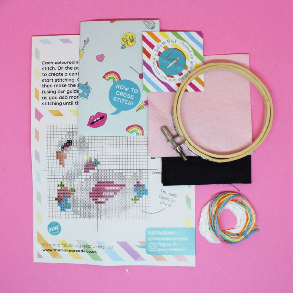 'SWAN' MINI CROSS STITCH KIT