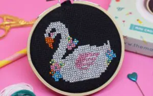 'SWAN' MINI CROSS STITCH KIT