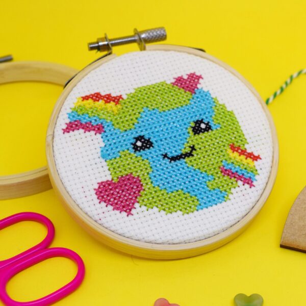 Love the Planet Mini Cross Stitch Kit 1