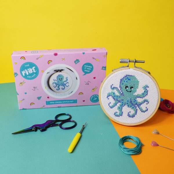 OCTOPUS MINI CROSS STITCH KIT 1