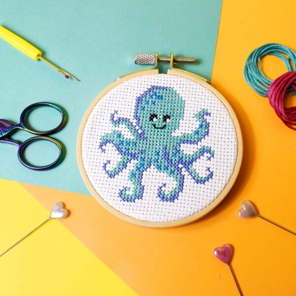 OCTOPUS MINI CROSS STITCH KIT 2